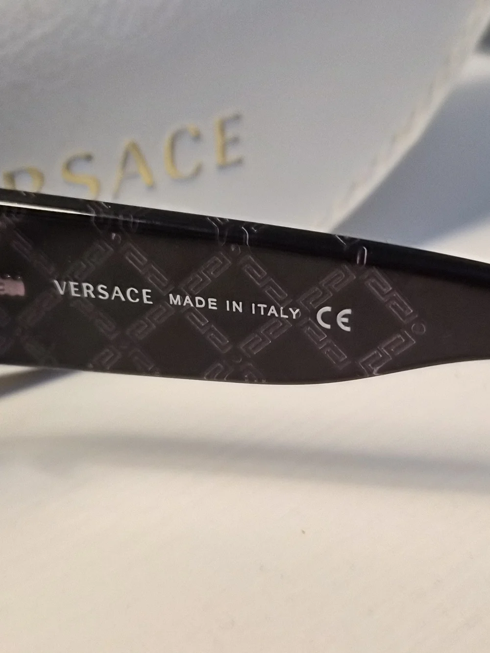 Early 2000s Versace Women's Y2K Dark Brown Sunglasses with case MOD. 4132-B